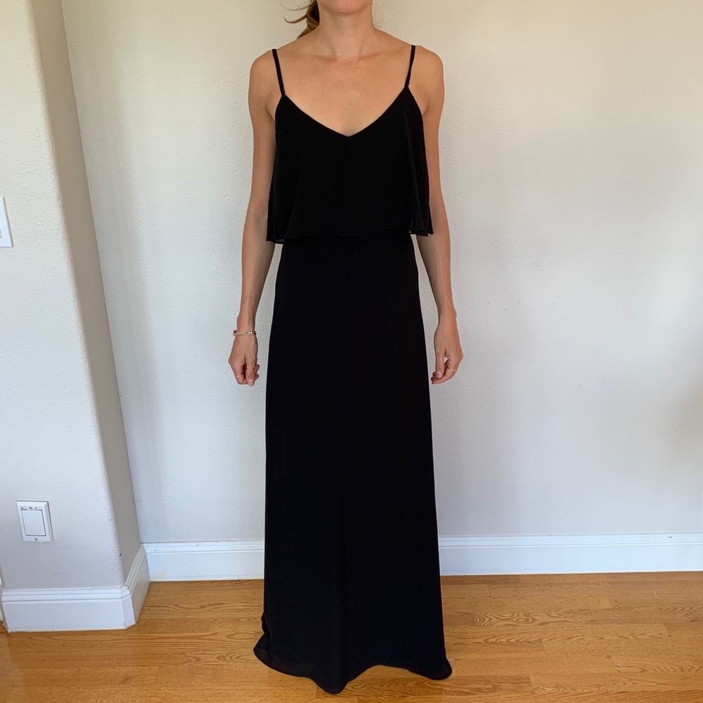 Black floor length dress
